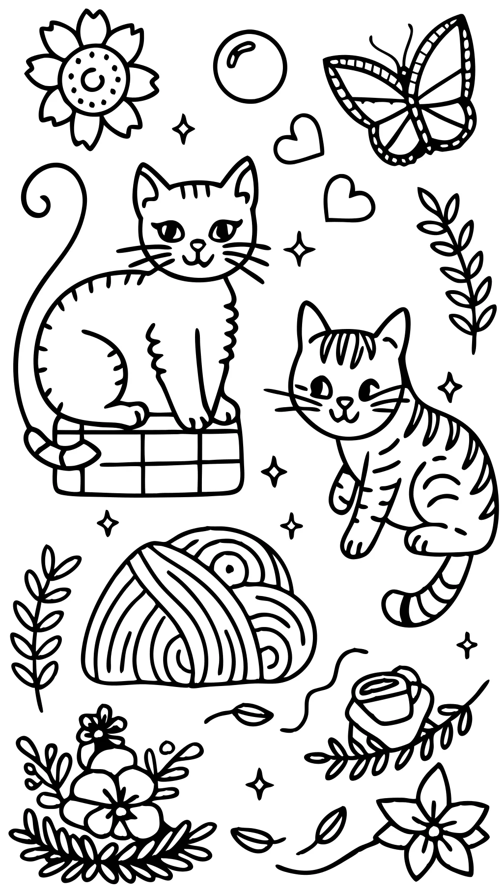 coloriages de chats